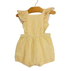Vignette Yellow Gingham Ruffle Bubble Romper 12-18M